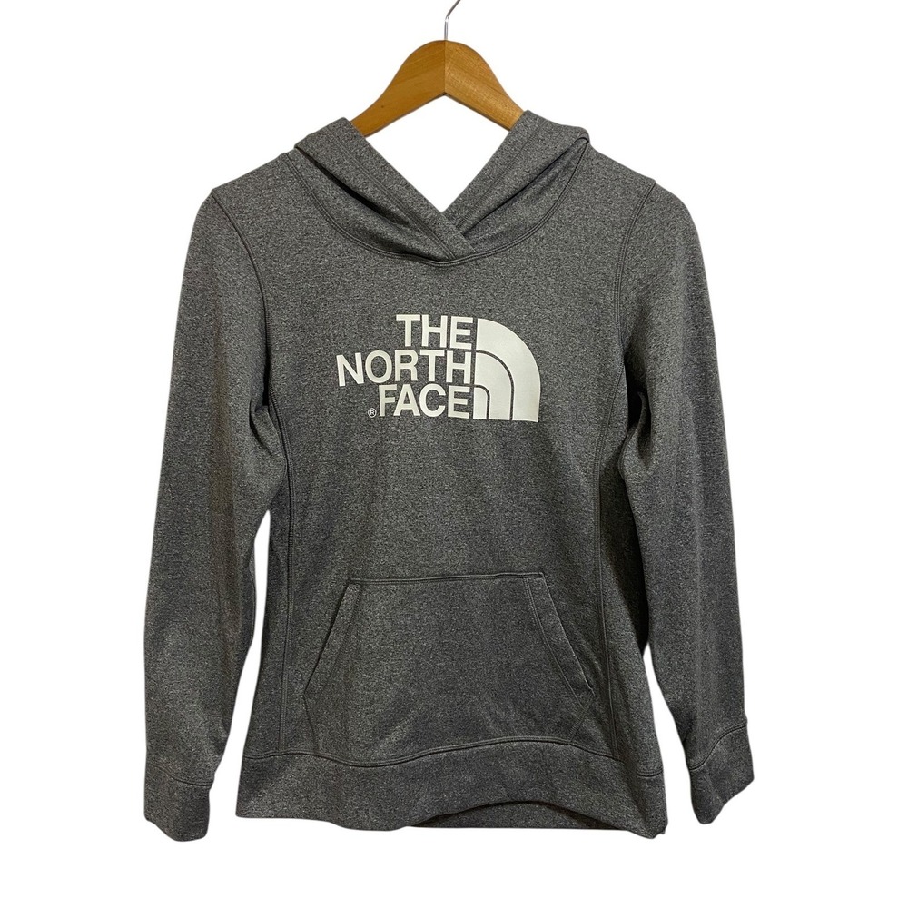 The North Face‎ Gray Hoodie Pullover Sweatshirt Outdoor Activewear Hiking Size S